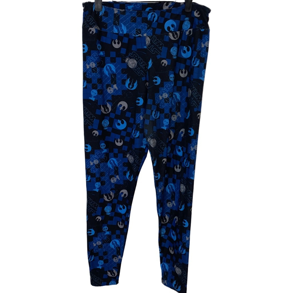 Women's Disney Star Wars Leggings Size L Blue Black